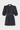 Dark blue denim puff sleeve short dress
