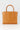 Tobacco leather structured tote