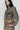 Khaki leather handbag with golden latch