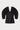 Black textured top with structured sleeves