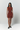 Velvet dots dress - Rust