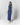 Blue denim sleeveless midi dress