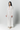 White embroidered cotton maxi dress with tie waist detail