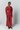 Red cotton tailored pants