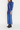 Cobalt satin flared pants