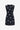 Black cotton dress with contrasting dots