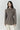 Beige and brown plaid utility button-front jacket