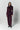 Burgundy velvet straight pants