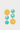 Cyan daisy double stone drop earrings