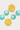 Cyan daisy double stone drop earrings