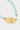 Light blue beaded necklace with gold-plated clasp