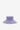 Blue striped cotton wide-brim summer hat with structured silhouette