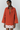 Orange tunic dress with contrast lace trim