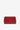 Red leather crossbody bag with drop-shaped detail