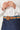 Patterned camel and blue passementerie belt