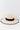 Natural straw hat with black band